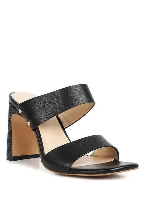 Alodia Block Heel Slide Sandals