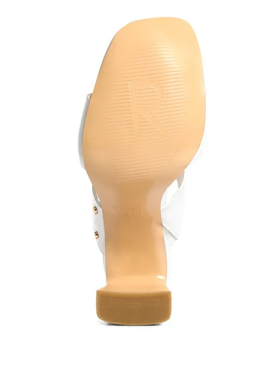 Alodia Block Heel Slide Sandals