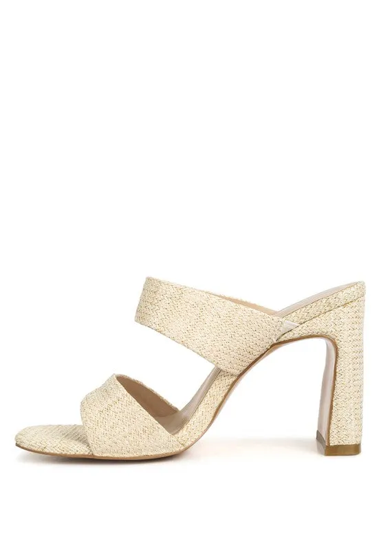 Alodia Block Heel Slide Sandals