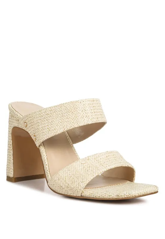 Alodia Block Heel Slide Sandals