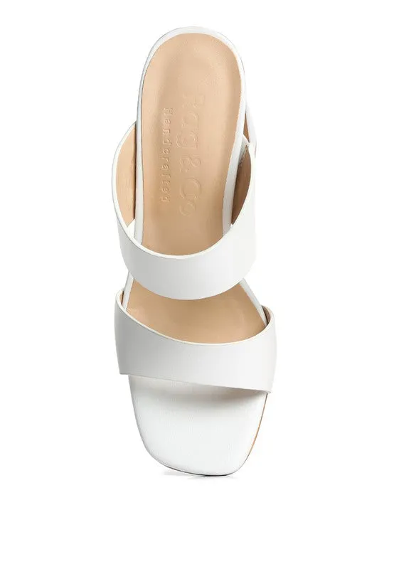 Alodia Block Heel Slide Sandals