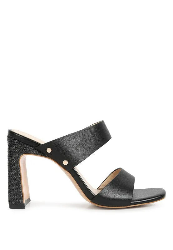 Alodia Block Heel Slide Sandals