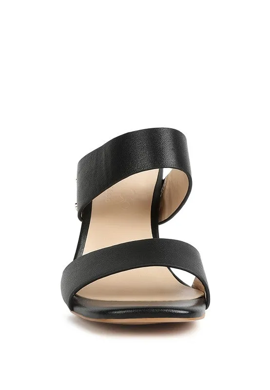 Alodia Block Heel Slide Sandals