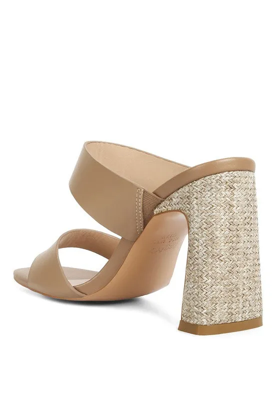 Alodia Block Heel Slide Sandals