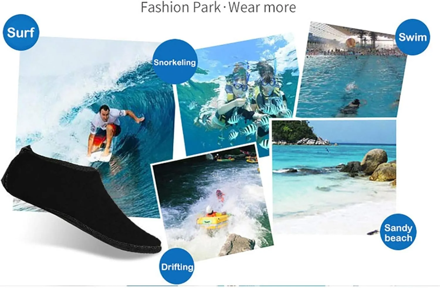 Barefoot Aqua Shoes for Women Men Quick Dry Water Shoes Beach Swim Pool Surf Yoga Hiking Lightweight Non Slip Outdoor Sports
