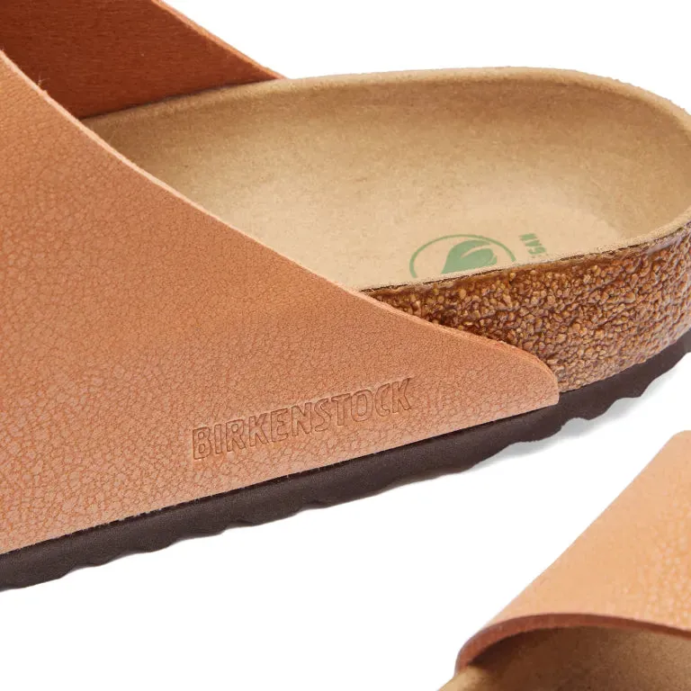 BIRKENSTOCK Arizona Earthy Vegan Pecan BirkiBuc/Microfibre Slides