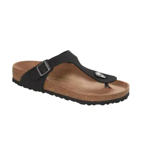 Birkenstock Gizeh Earthy Vegan BirkiBuc Sandal (Women's) Black 1020380