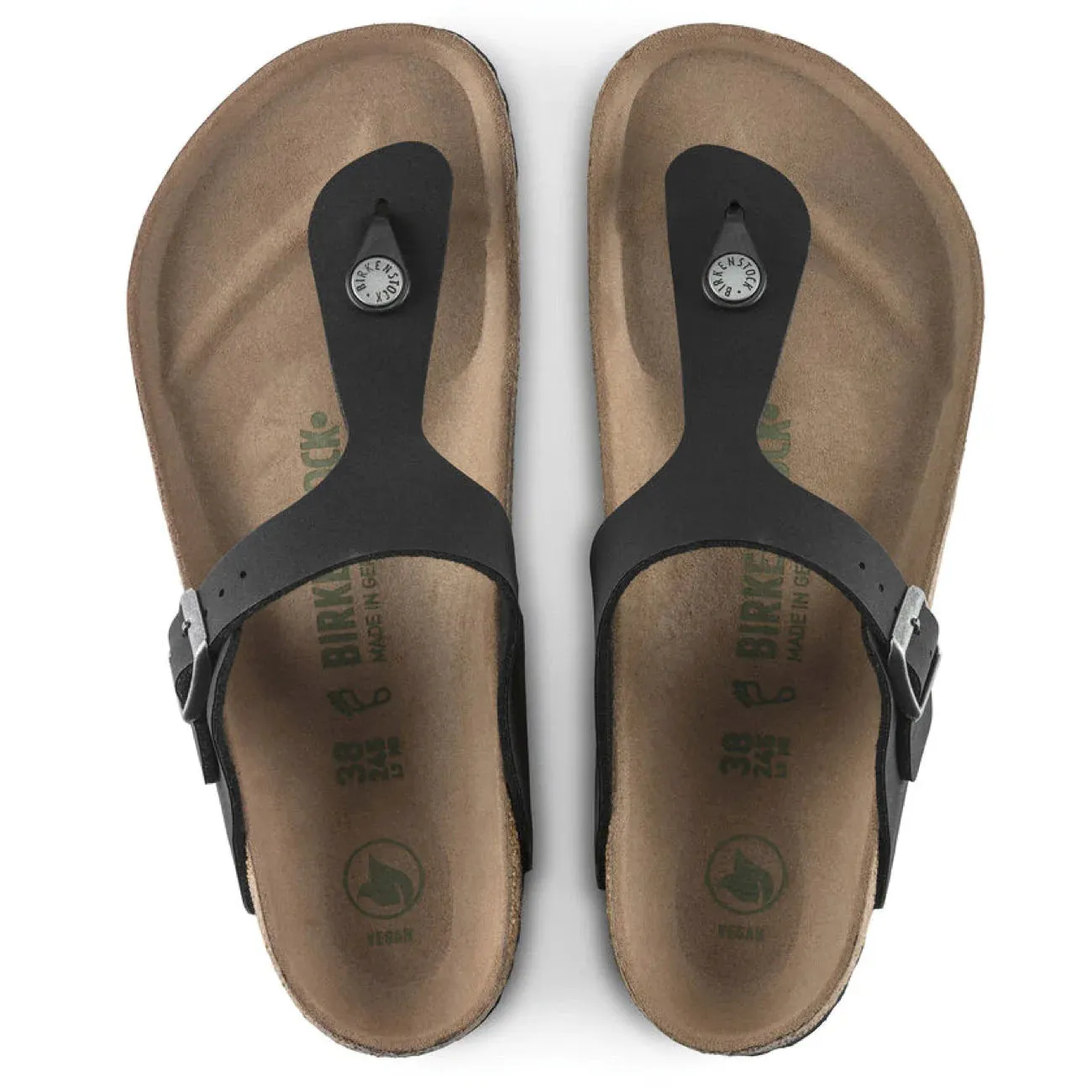 BIRKENSTOCK Gizeh Earthy Vegan Black BF Thong