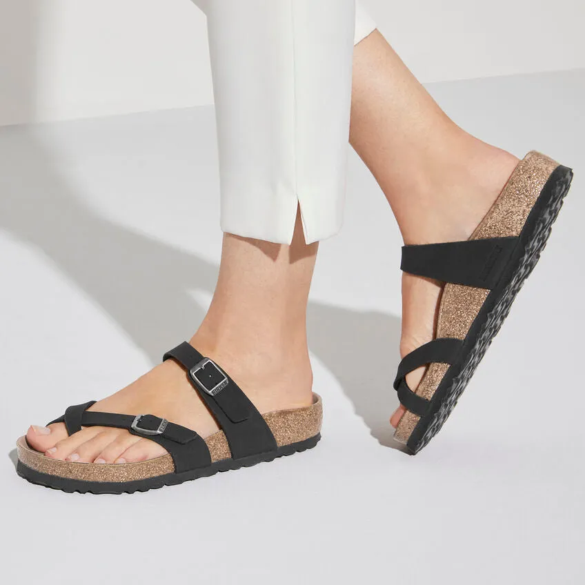 BIRKENSTOCK Mayari Earthy Vegan Birkibuc Regular - Black