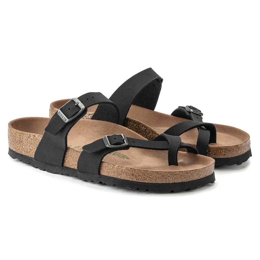 BIRKENSTOCK Mayari Earthy Vegan Birkibuc Regular - Black