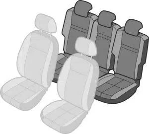 Black Duck Seat Covers Nissan Navara D23 SL, ST, STX Pro4X