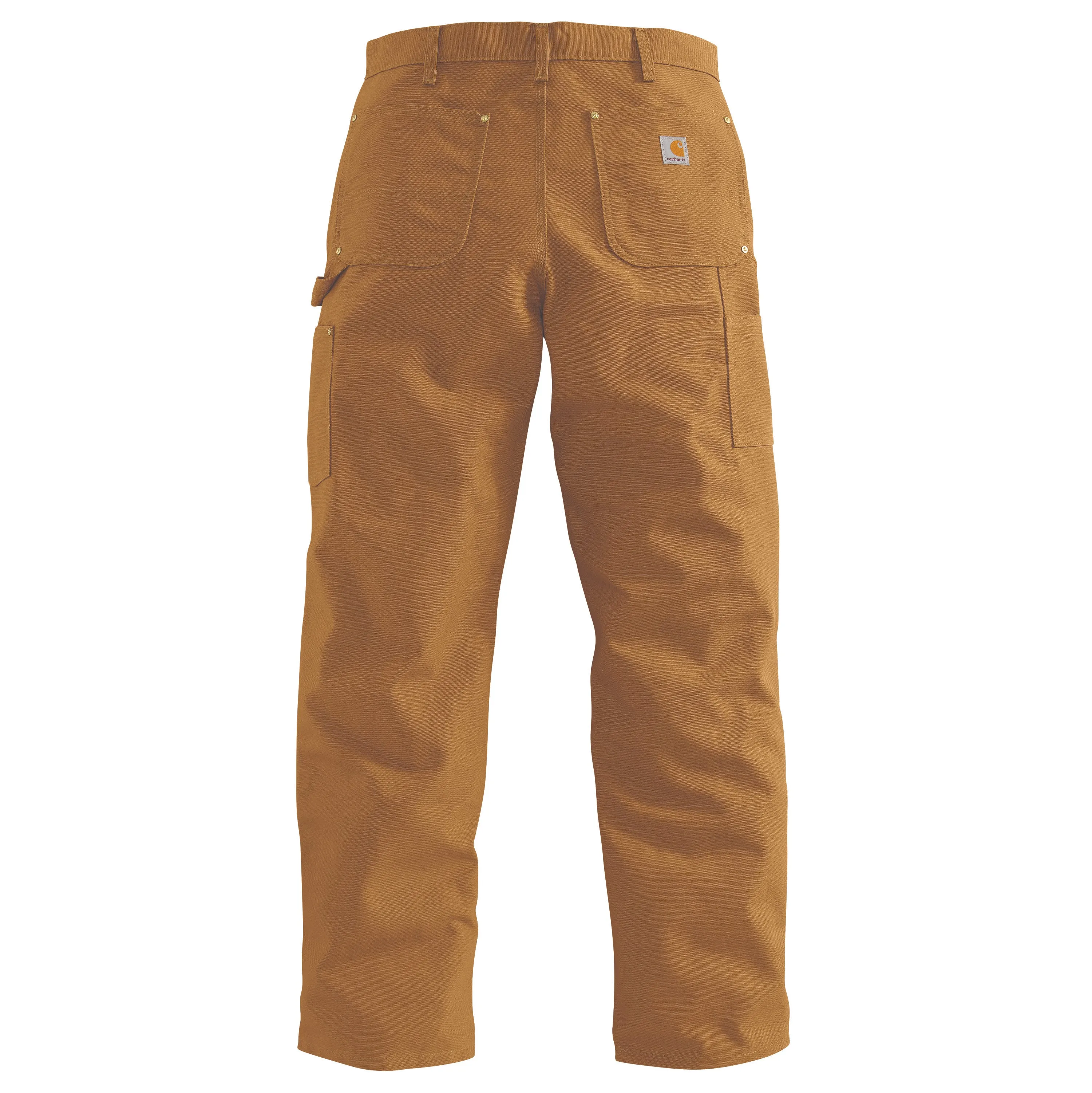 Carhartt Men's Loose Fit Firm Duck Double-Front Utility Work Pant_Carhartt Brown