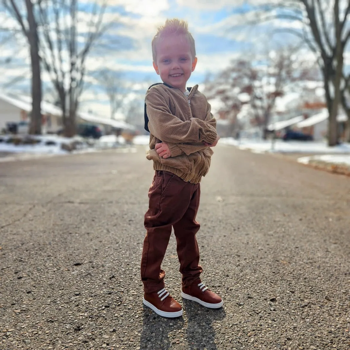 Chocolate High Top Sneaks