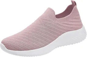 Comfortwear Ortho Shoes for Women Walking Slip on Sneakers Comfortable Mesh Sneakers Lightweight Casual Work Shoes