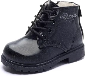 Daclay Kids Boots Children Boys and Girls Candy-Colored Waterproof and Velvet Boots