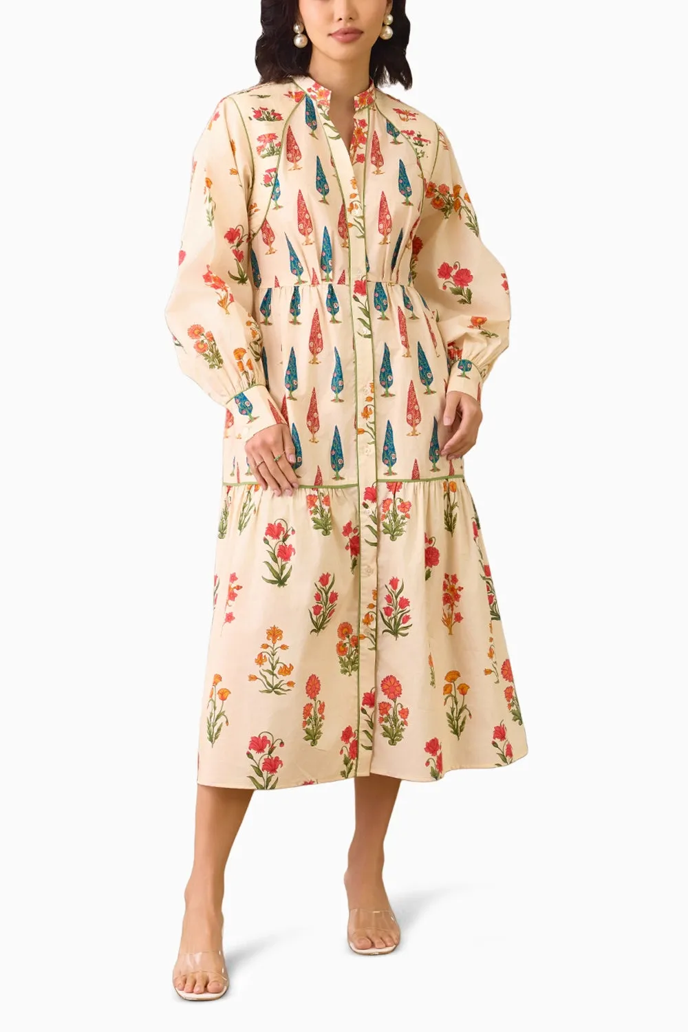 Ethereal Bloom Midi Dress