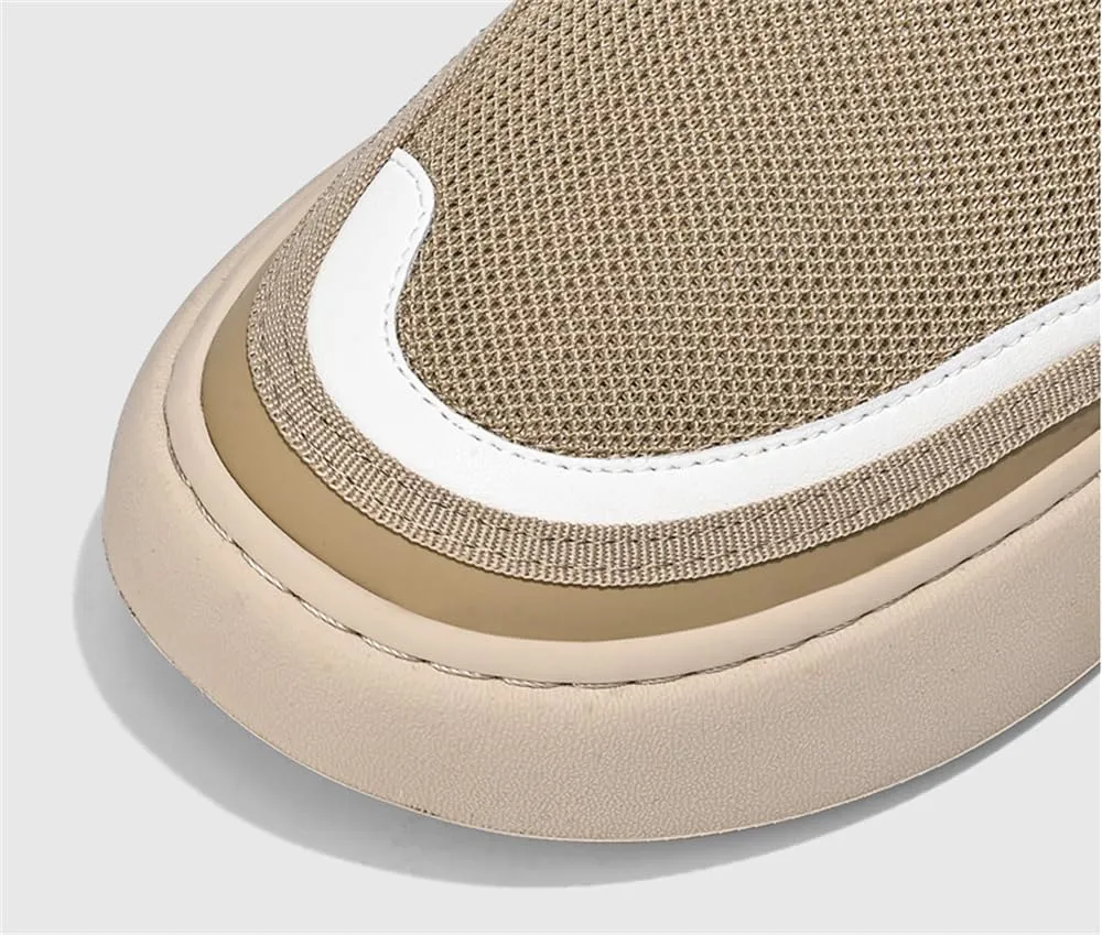 Fashion Slip On Low Top Sneakers for Men Casual Shoes Breathable Comfortable Walking Shoes Men's Driving Shoes
