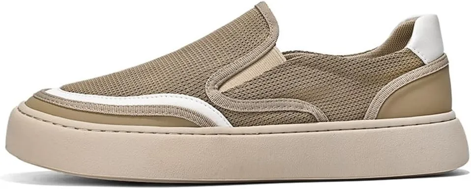 Fashion Slip On Low Top Sneakers for Men Casual Shoes Breathable Comfortable Walking Shoes Men's Driving Shoes