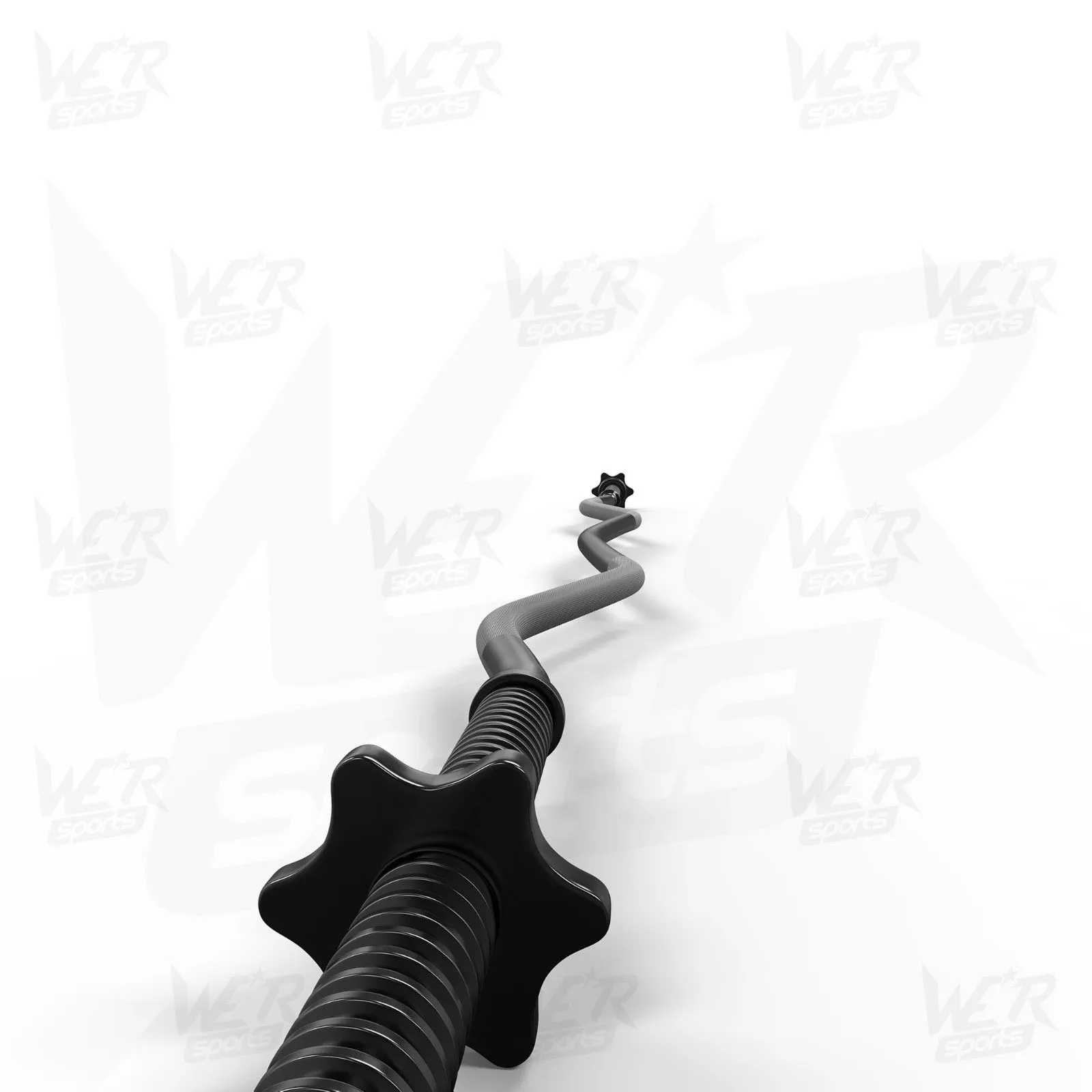FlexBar 1" Black Curl Bar with SpinLock Collars