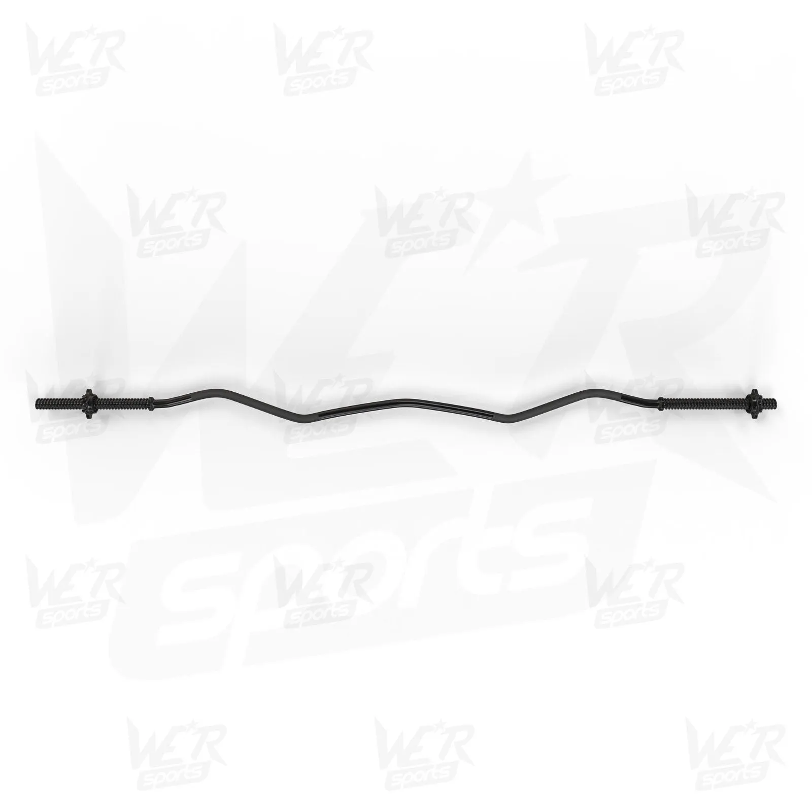 FlexBar 1" Black Curl Bar with SpinLock Collars