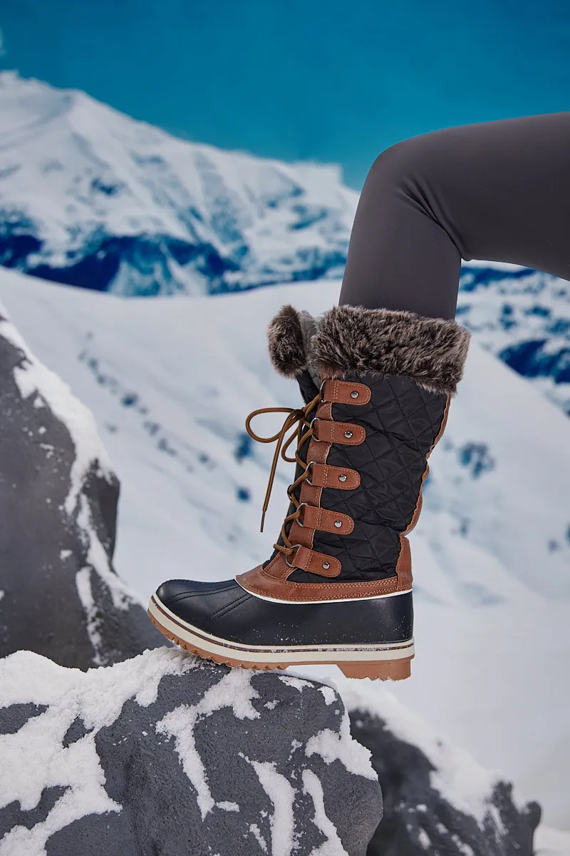 Frozen Princess | Hickory Isabella Water-Repellent Snow Boot - Brown