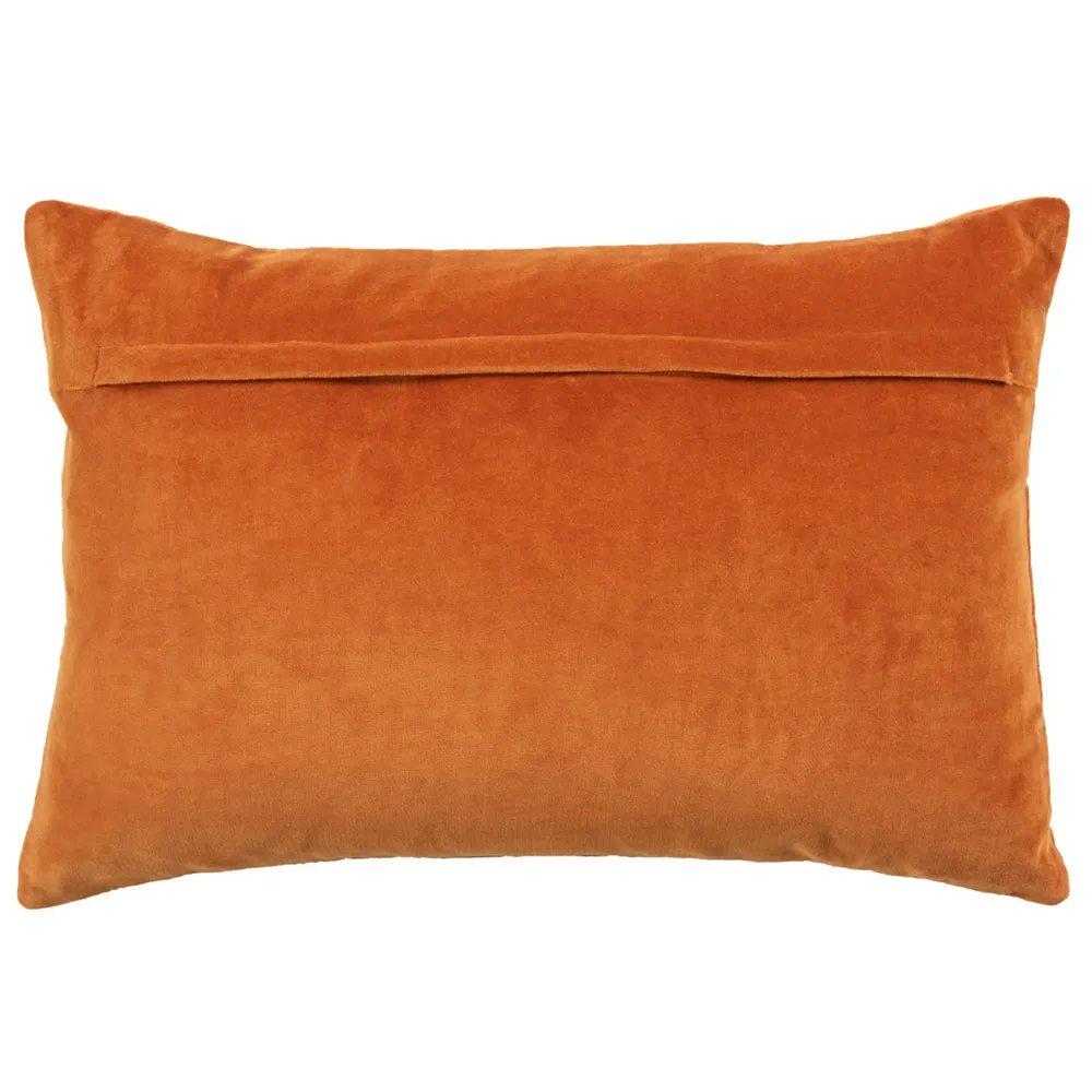 Haze Embroidered Feather Cushion Sunset