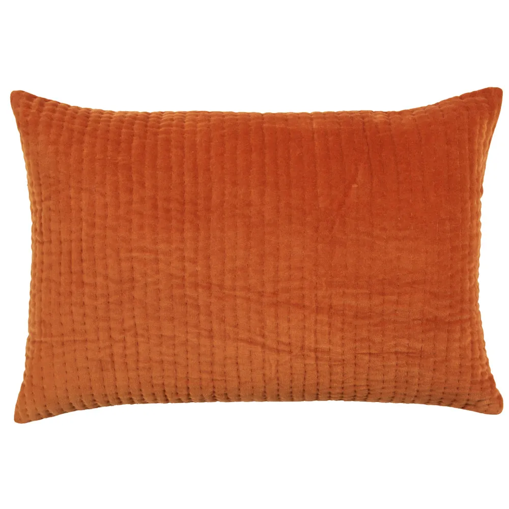 Haze Embroidered Feather Cushion Sunset