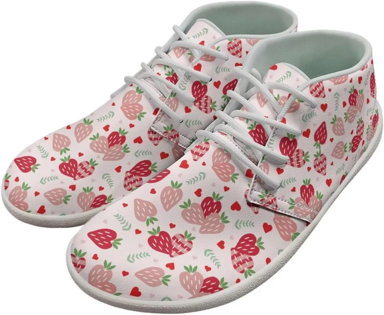 Howilath Valentine's Low Zero Drop Barefoot Shoes Women Wide Toe Minimalist Shoes Waterproof Running Sneakers