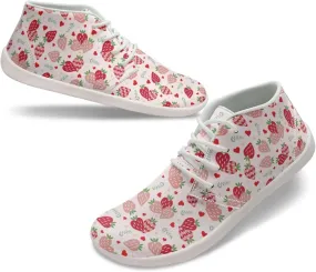 Howilath Valentine's Low Zero Drop Barefoot Shoes Women Wide Toe Minimalist Shoes Waterproof Running Sneakers