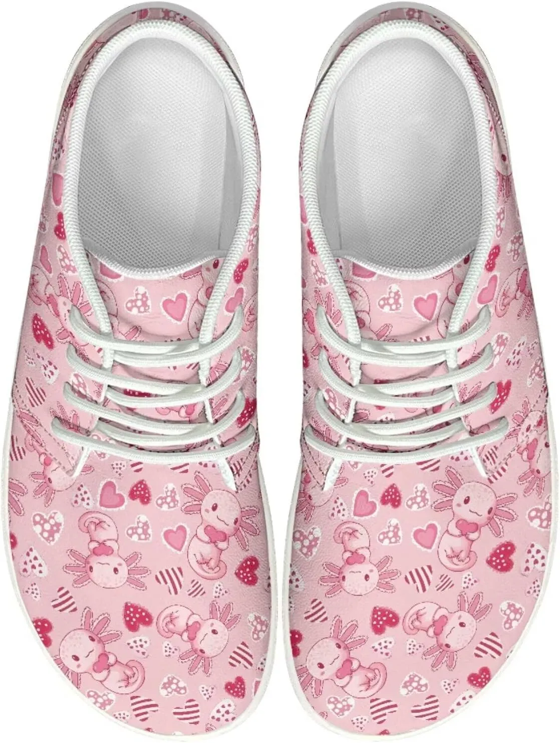 Howilath Valentine's Low Zero Drop Barefoot Shoes Women Wide Toe Minimalist Shoes Waterproof Running Sneakers