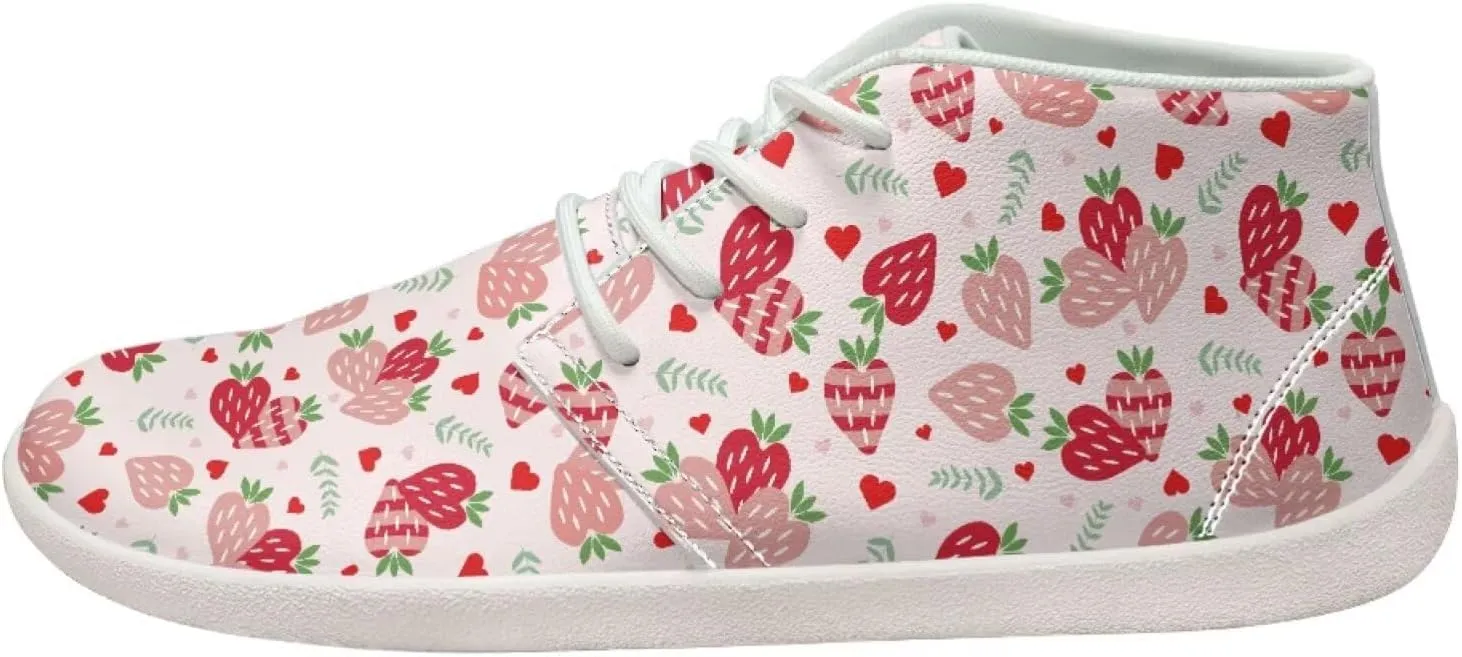 Howilath Valentine's Low Zero Drop Barefoot Shoes Women Wide Toe Minimalist Shoes Waterproof Running Sneakers