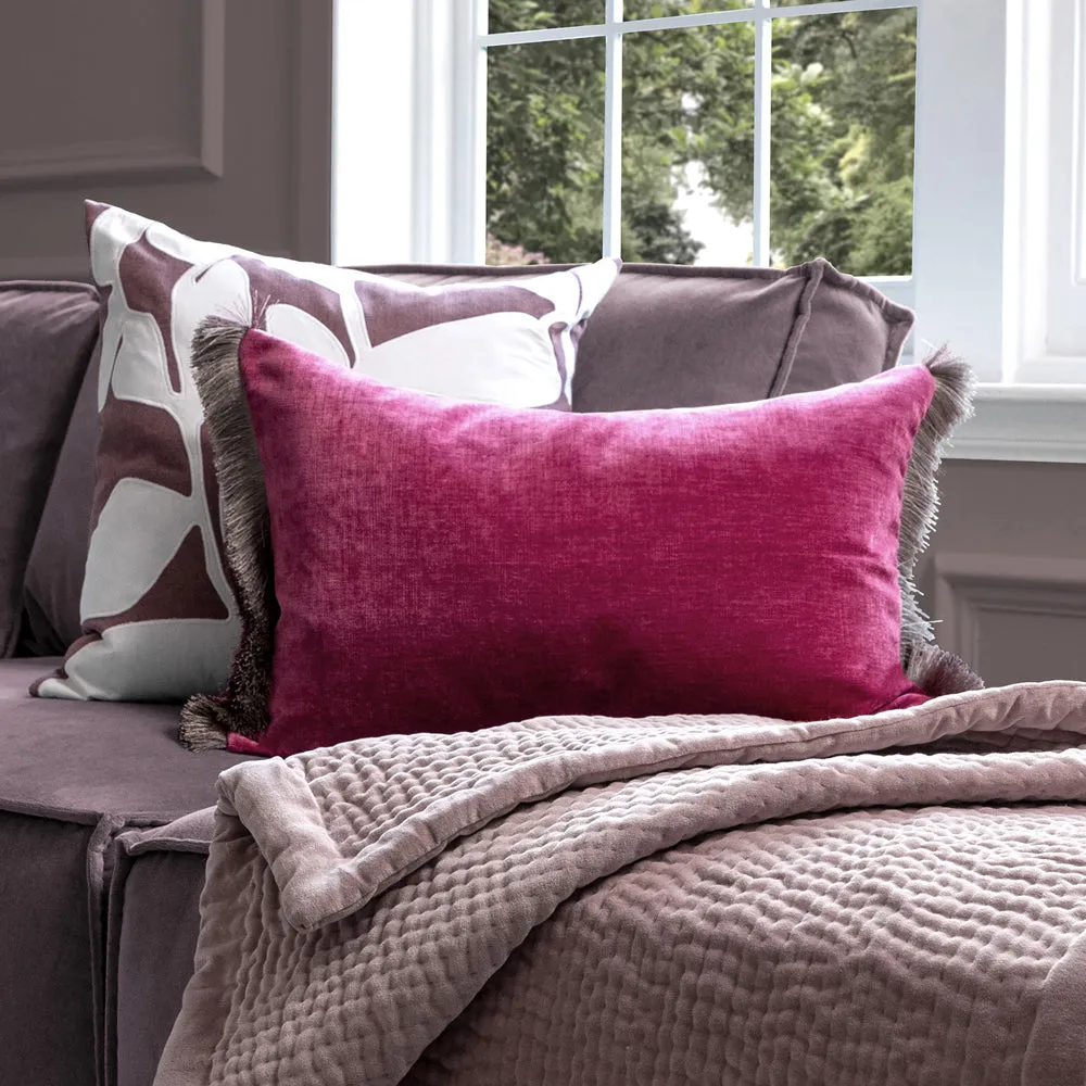 Isernia Feather Cushion Berry