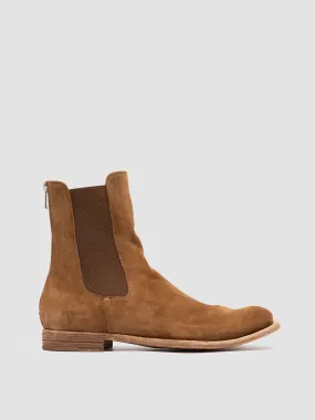 LEXIKON 551 - Brown Suede Zipped Boots