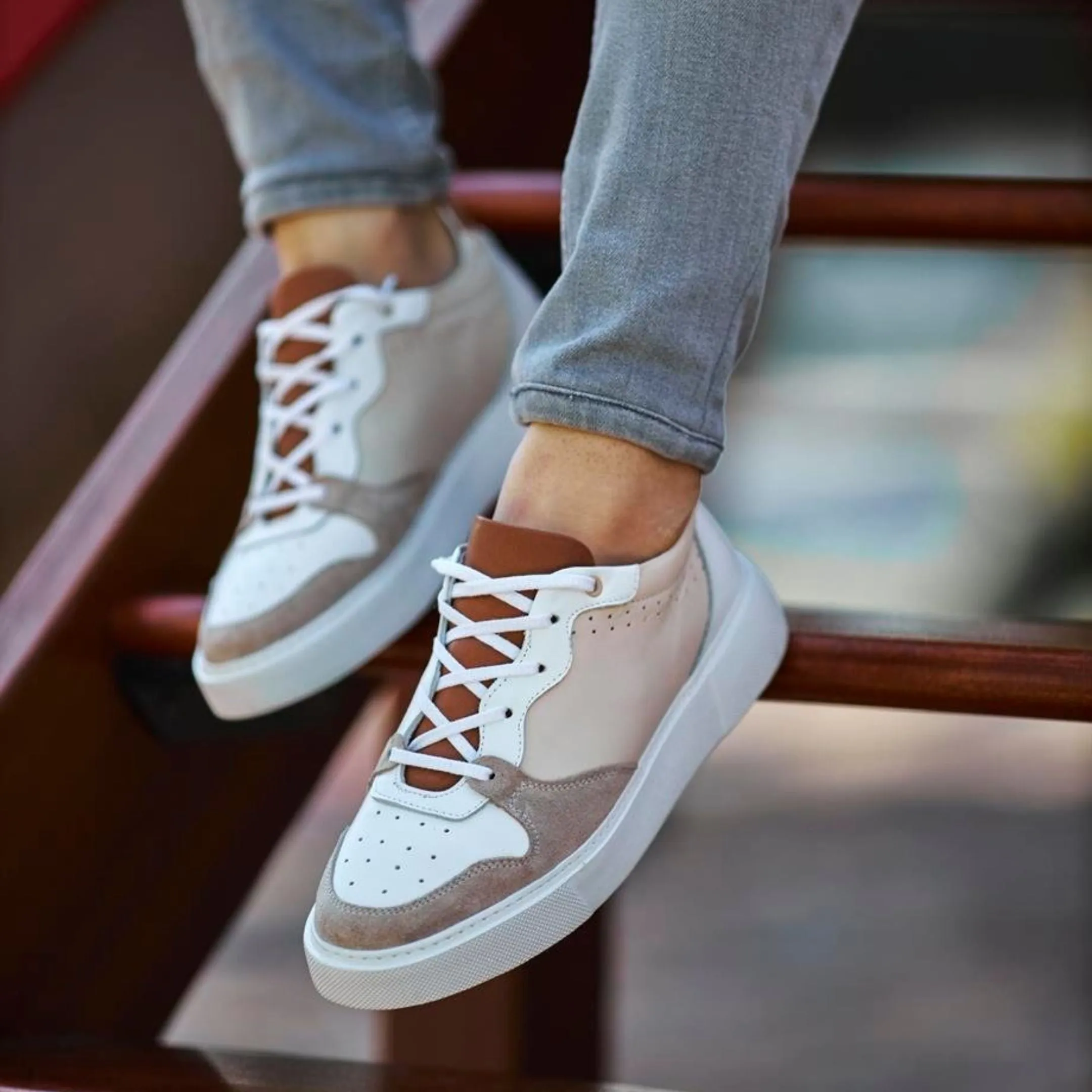 Madasat Beige Casual Shoes - 676 |