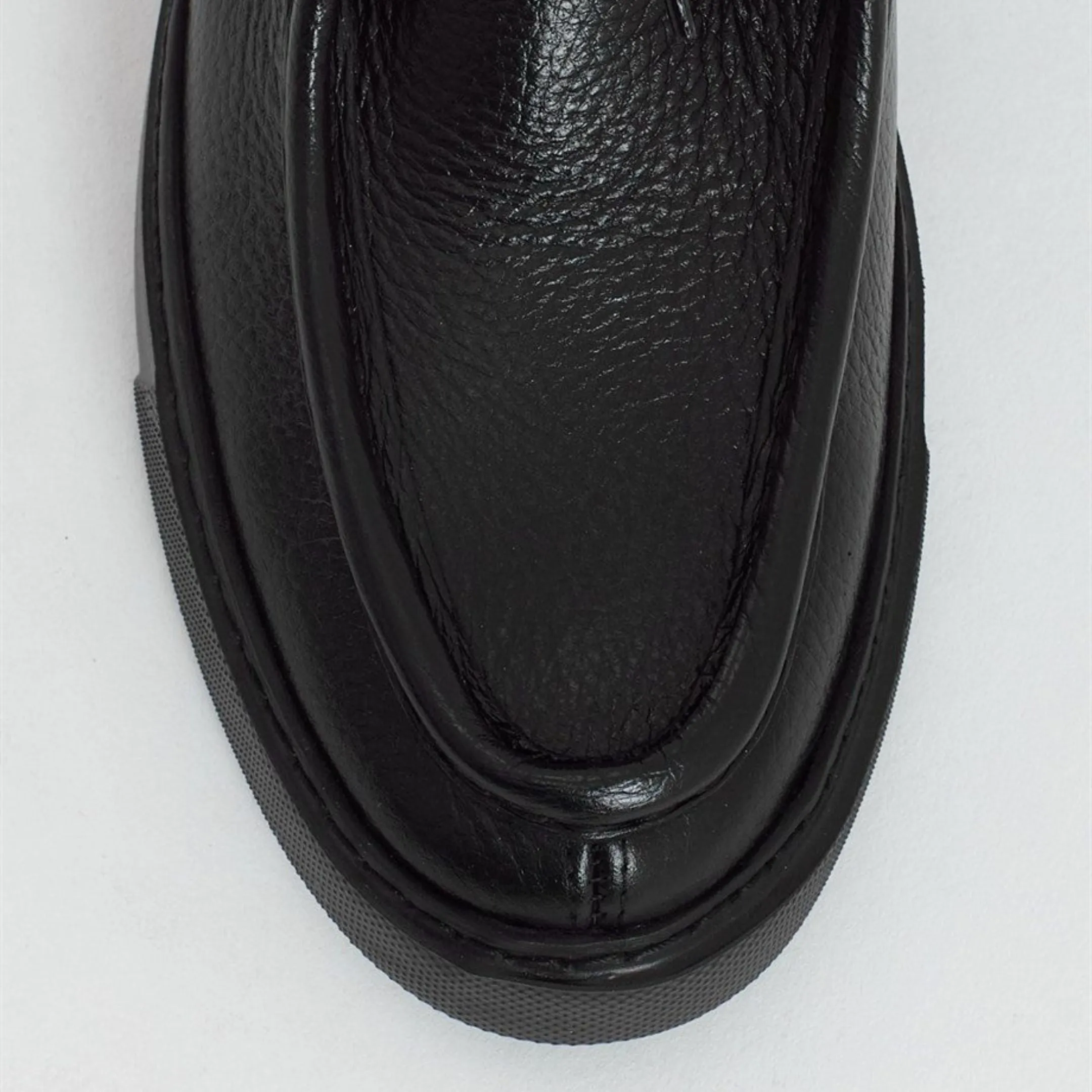 Madasat Black Leather Casual Shoes - 711 |