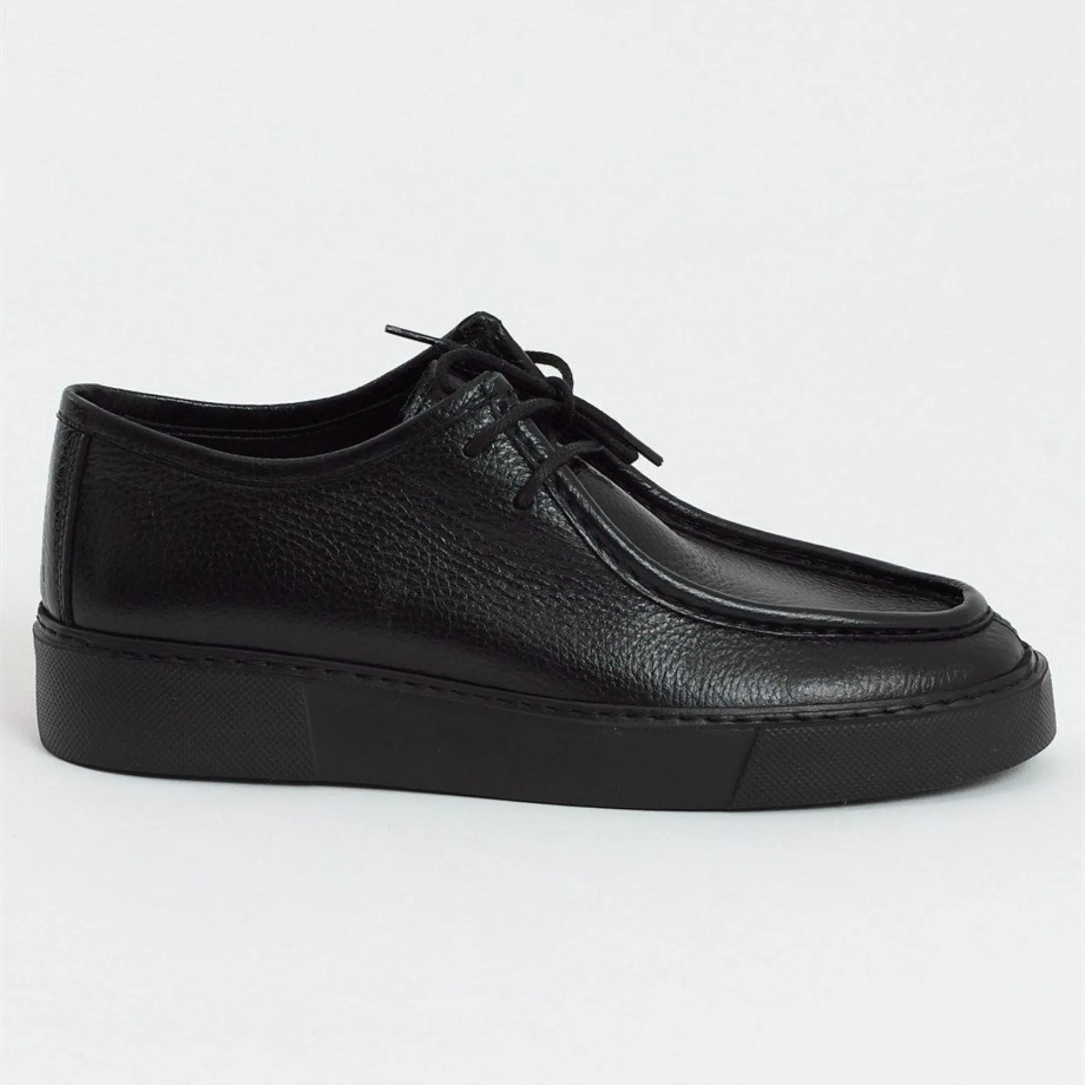 Madasat Black Leather Casual Shoes - 711 |