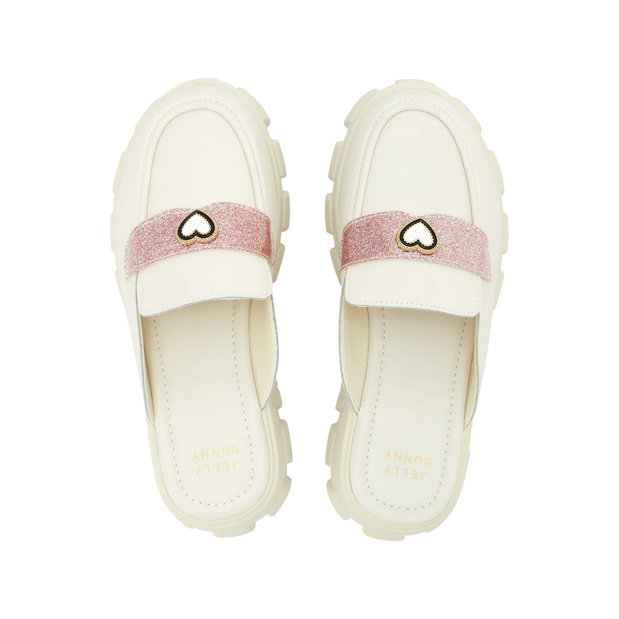 Maggie Amaris Platform Slip-On Loafers Ivory