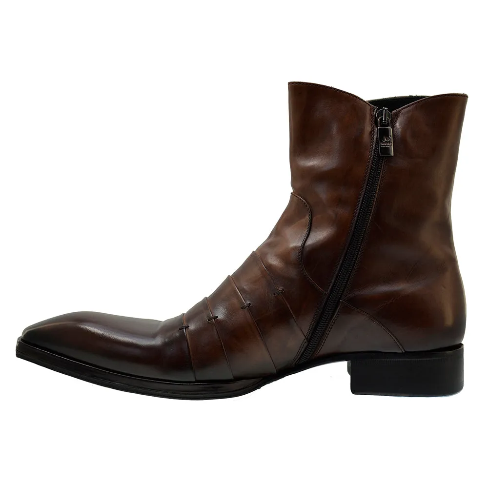 Men's Italian Shoes Jo Ghost 1832 Brown Leather Dress Ankle Boots last pair sizes 40