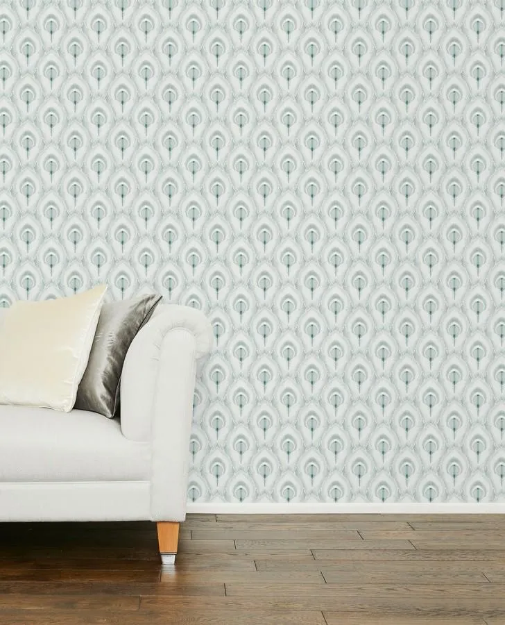Montague Duck Egg Wallpaper