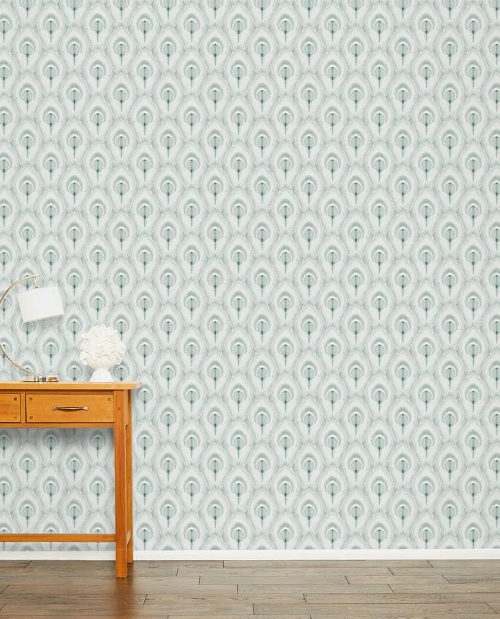 Montague Duck Egg Wallpaper
