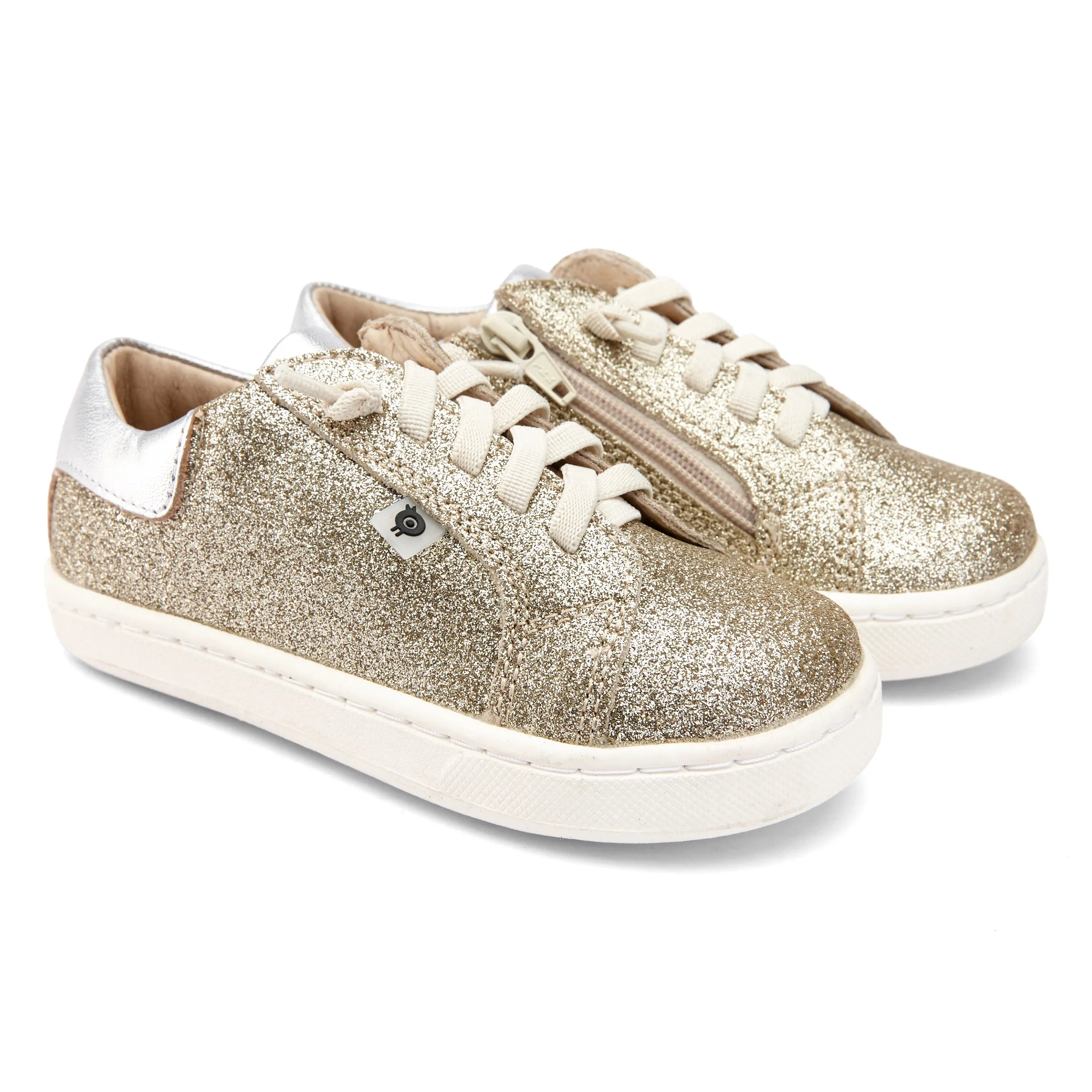 Old Soles 6114 Girl's The Throne Sneaker Shoe - Glam Gold/Silver/Silver