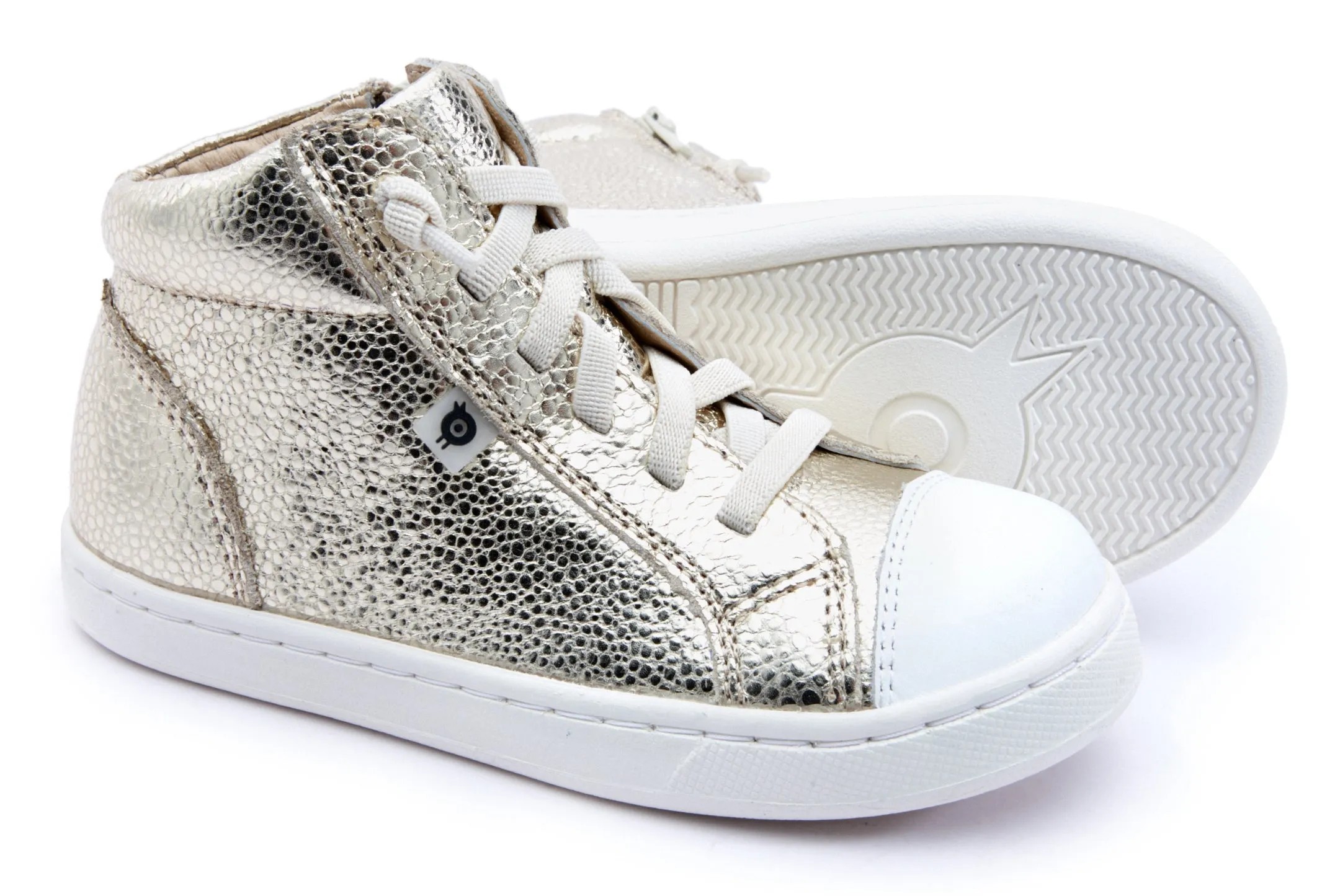 Old Soles Boy's & Girl's 6119 Chester Sneaker - Gold Pebble/Snow