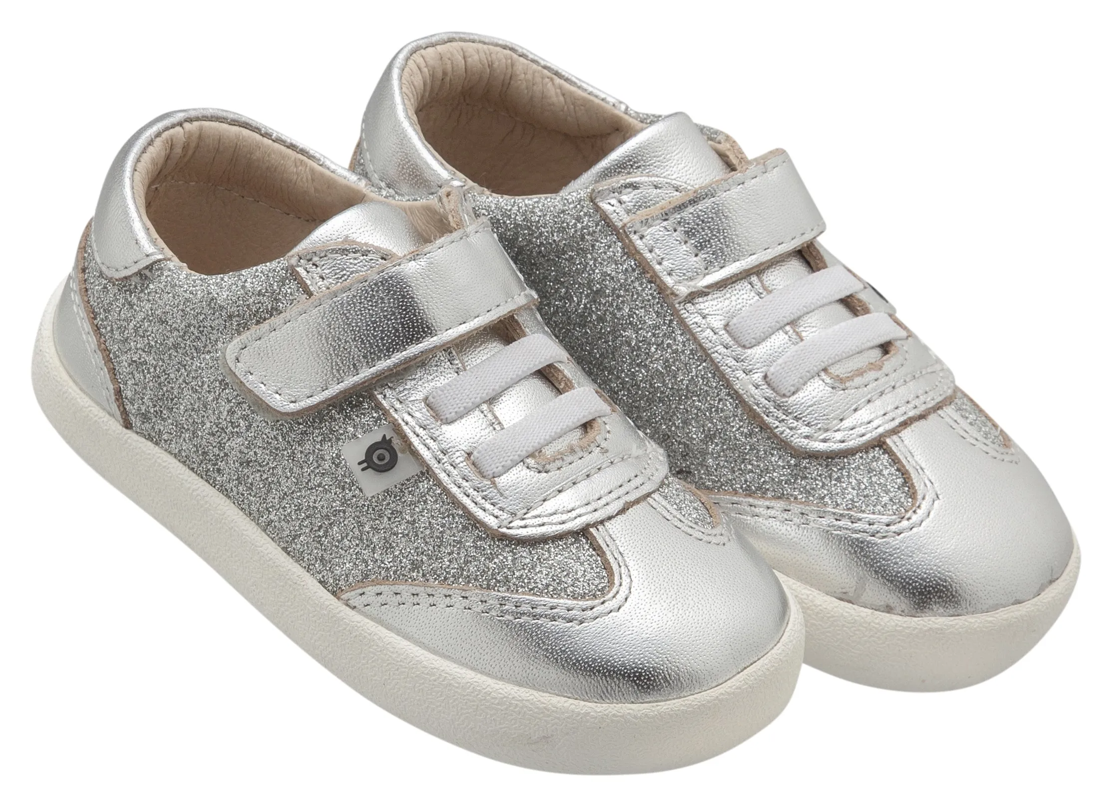 Old Soles Boy's and Girl's Glam Sneakers, Glam Argent / Silver