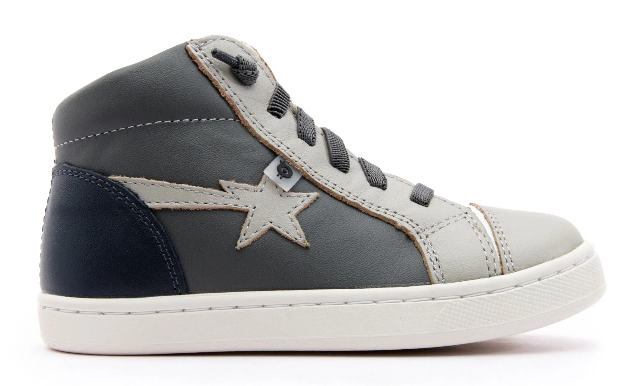 Old Soles Girl's & Boy's 6117 Shoot-High Sneaker - Grey/Gris/Navy
