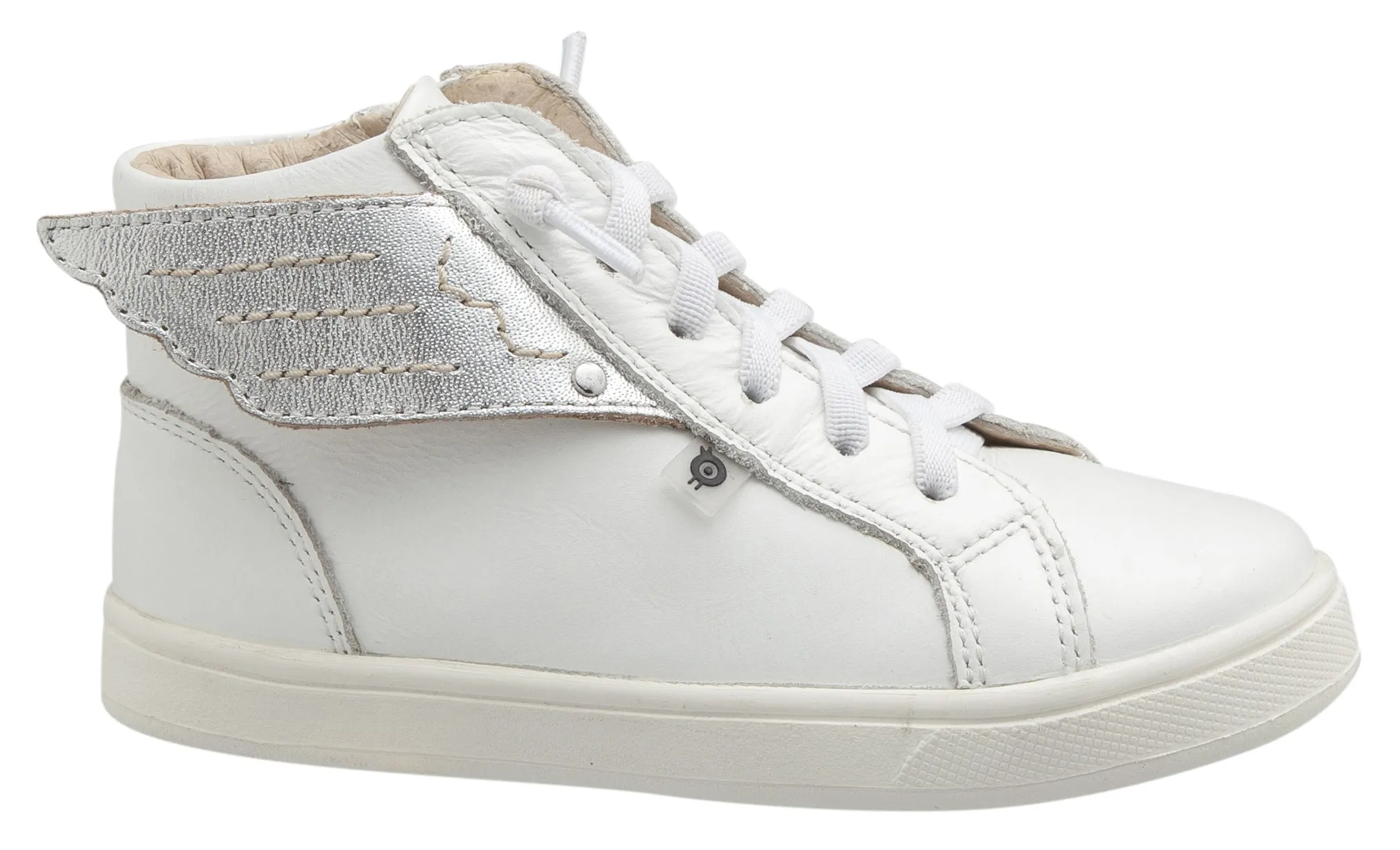 Old Soles Girl's & Boy's Local Wings Sneakers, Snow / Silver