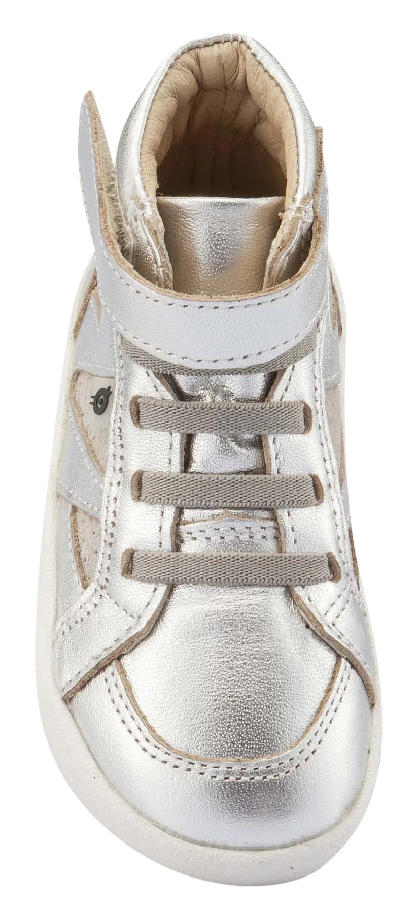 Old Soles Girl's & Boy's New Leader Sneakers, Silver / Grey Suede