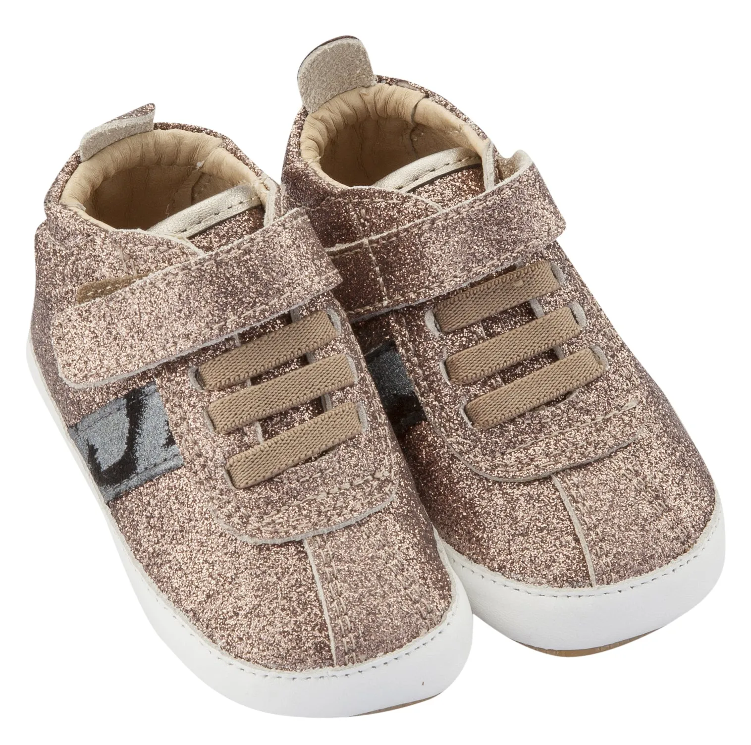 Old Soles Girl's and Boy's Crispy, Glam Choc / Cat-Silver