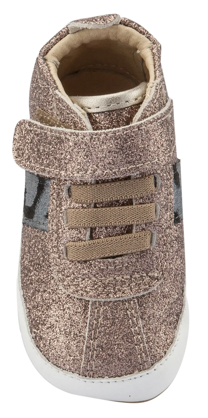 Old Soles Girl's and Boy's Crispy, Glam Choc / Cat-Silver