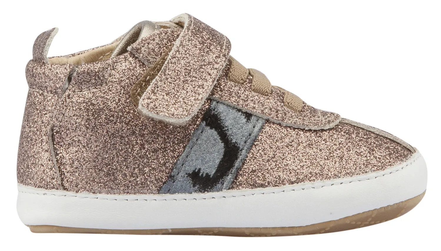 Old Soles Girl's and Boy's Crispy, Glam Choc / Cat-Silver