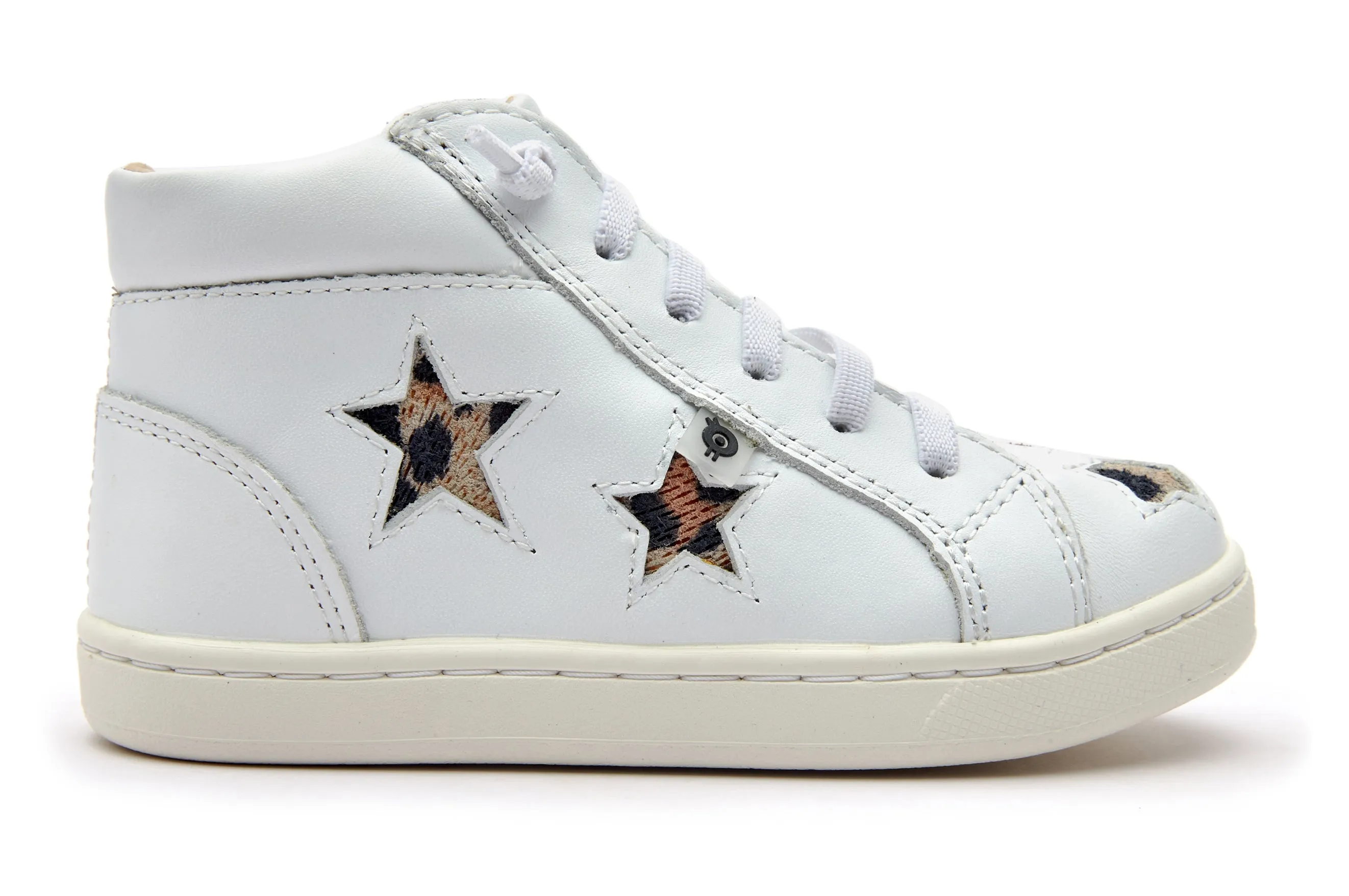 Old Soles Girl's and Boy's Starey High Top Sneaker, Snow/Kitten